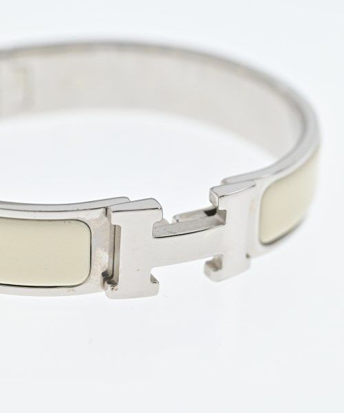 Hermes Bracelet Bangle Silver — view 3