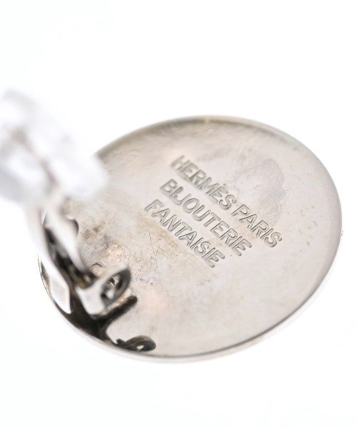 Hermes Earrings Silver — view 5