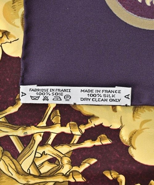 Hermes Bandana Scarf Purple — view 6
