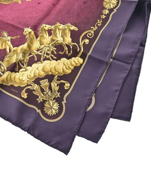 Hermes Bandana Scarf Purple — view 2