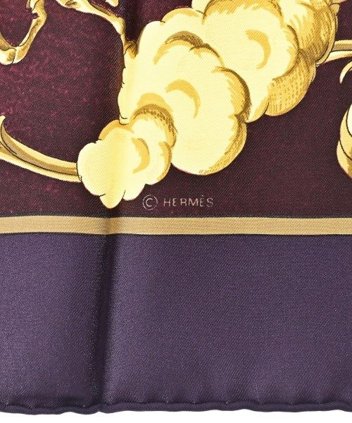 Hermes Bandana Scarf Purple — view 5