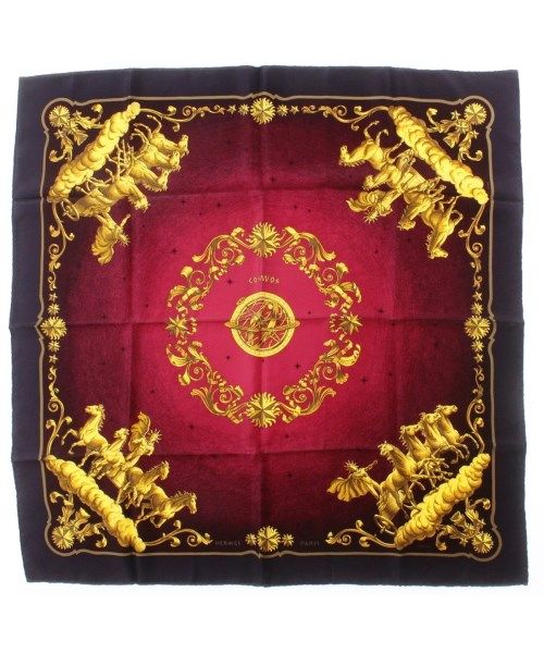 Hermes Bandana Scarf Purple