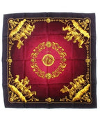 Hermes Bandana Scarf Purple