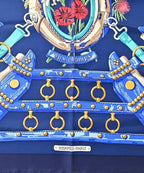 Hermes Bandana Scarf Blue — view 3