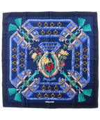 Hermes Bandana Scarf Blue