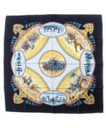 Hermes Bandana Scarf Navy