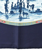 Hermes Bandana Scarf Navy — view 4