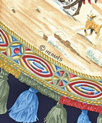 Hermes Bandana Scarf Navy — view 5