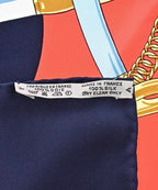 Hermes Bandana Scarf Navy — view 7