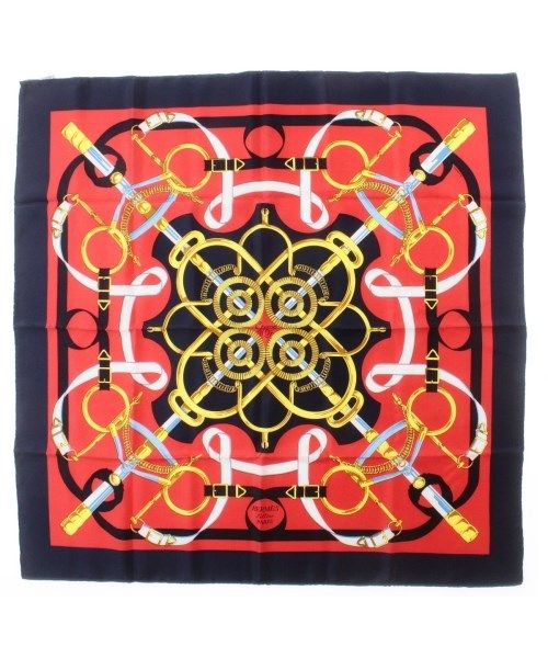 Hermes Bandana Scarf Navy