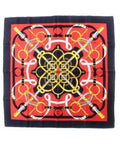 Hermes Bandana Scarf Navy
