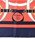 Hermes Bandana Scarf Navy — view 4