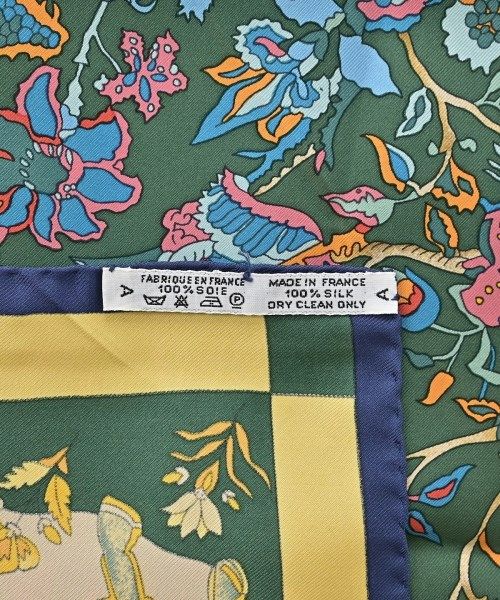 Hermes Bandana Scarf Green — view 6
