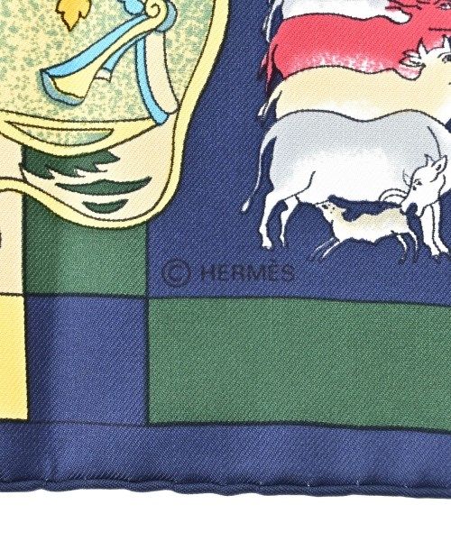 Hermes Bandana Scarf Green — view 5