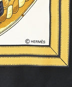 Hermes Bandana Scarf Black — view 7