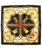Hermes Bandana Scarf Black