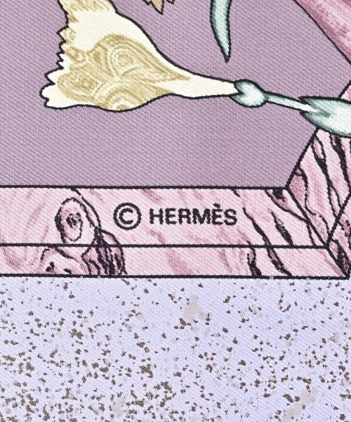 Hermes Bandana Scarf Purple — view 5