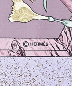 Hermes Bandana Scarf Purple — view 5