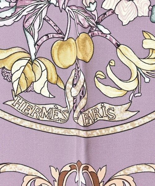 Hermes Bandana Scarf Purple — view 3