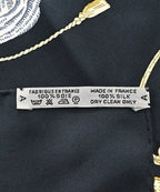 Hermes Bandana Scarf Black — view 8