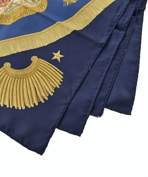 Hermes Bandana Scarf Navy — view 2