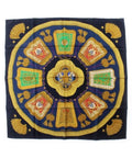 Hermes Bandana Scarf Navy