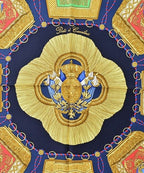 Hermes Bandana Scarf Navy — view 3
