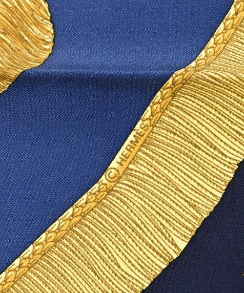 Hermes Bandana Scarf Navy — view 6