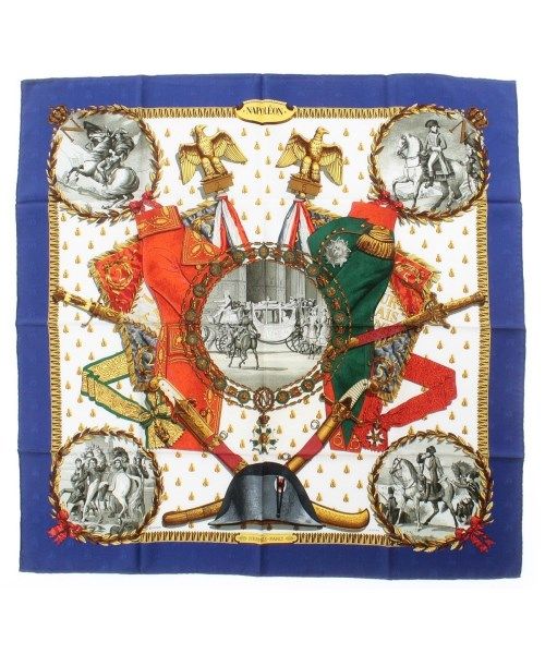 Hermes Bandana Scarf Blue