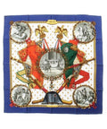 Hermes Bandana Scarf Blue