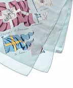 Hermes Bandana Scarf Blue — view 2
