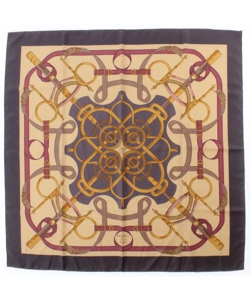 Hermes Bandana Scarf Purple