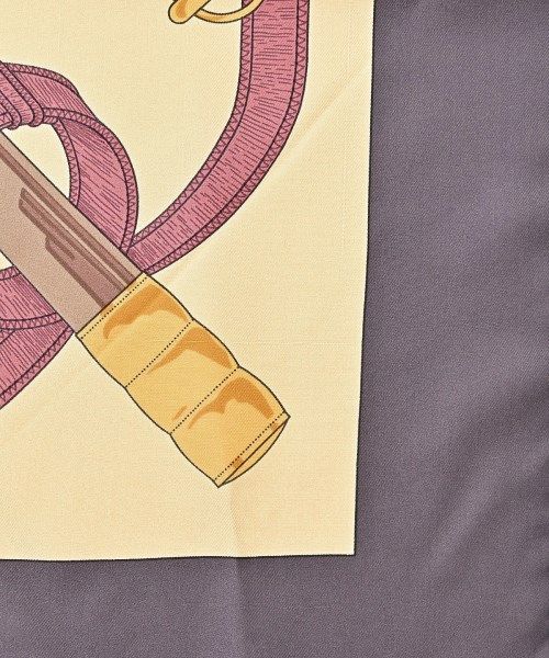 Hermes Bandana Scarf Purple — view 5