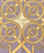 Hermes Bandana Scarf Purple — view 3