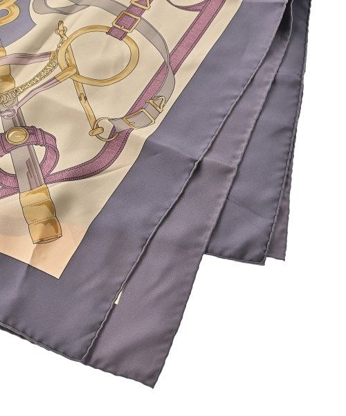Hermes Bandana Scarf Purple — view 2