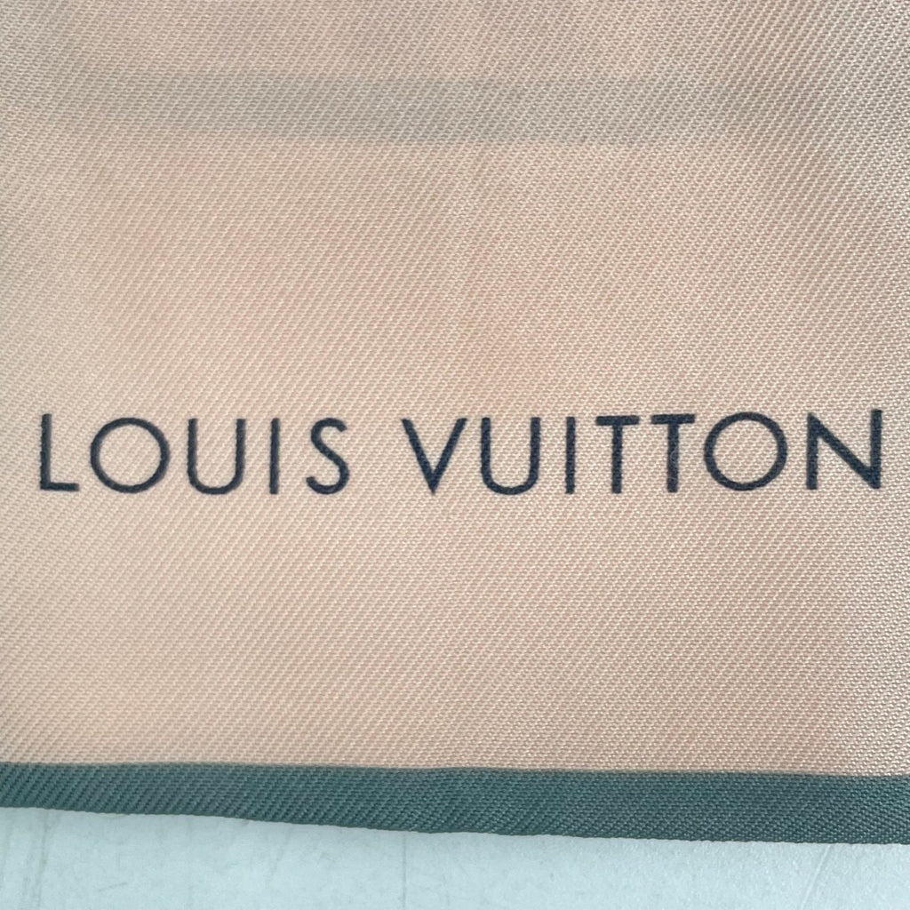 Louis Vuitton Monogram Scarf Silk Twill Pink — view 3
