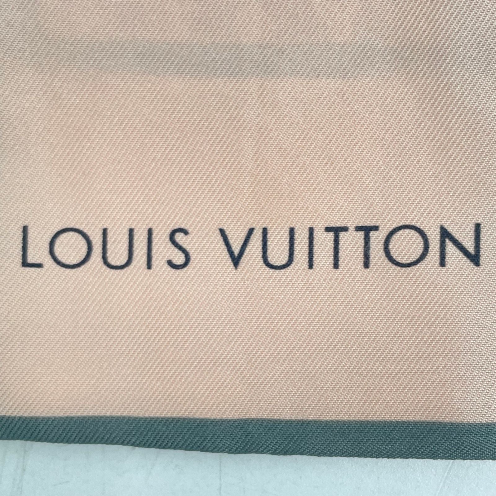 Louis Vuitton Monogram Scarf Silk Twill Pink — view 3