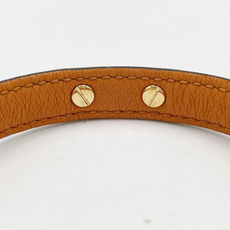 Louis Vuitton Bracelet Logo Mania Brown Monogram LV Circle Gold — view 3