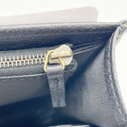 Gucci Shoulder Bag GG Marmont Black Leather Crystal Bijou Chain Wallet — view 9