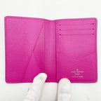 Louis Vuitton Card Case Organizer de Poche Pink Taigarama Business Holder — view 8