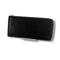 Loewe Linen Anagram Logo Wallet L-shaped Zip Black