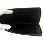 Loewe Linen Anagram Logo Wallet L-shaped Zip Black — view 8