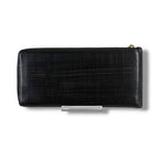 Loewe Linen Anagram Logo Wallet L-shaped Zip Black — view 3