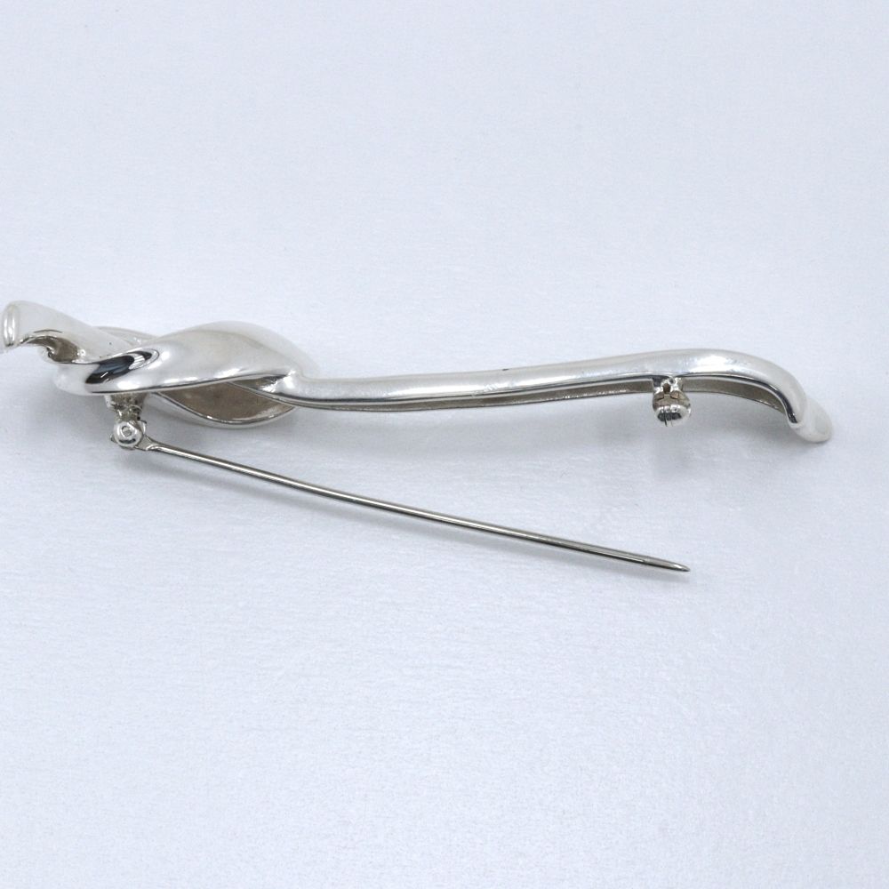 Tiffany & Co Ribbon Motif 925 Sterling Silver Brooch — view 3