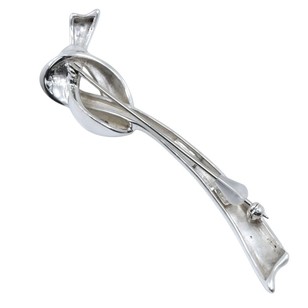 Tiffany & Co Ribbon Motif 925 Sterling Silver Brooch — view 2