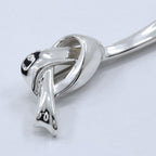 Tiffany & Co Ribbon Motif 925 Sterling Silver Brooch — view 4