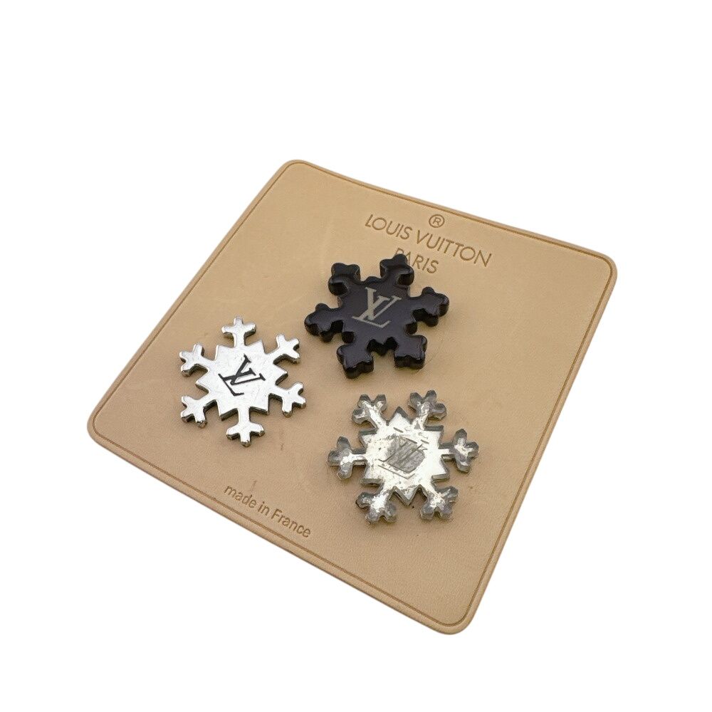 Louis Vuitton Push Pin 3 Piece Set Snowflake Kit Pins Etoile de Neige Brooch