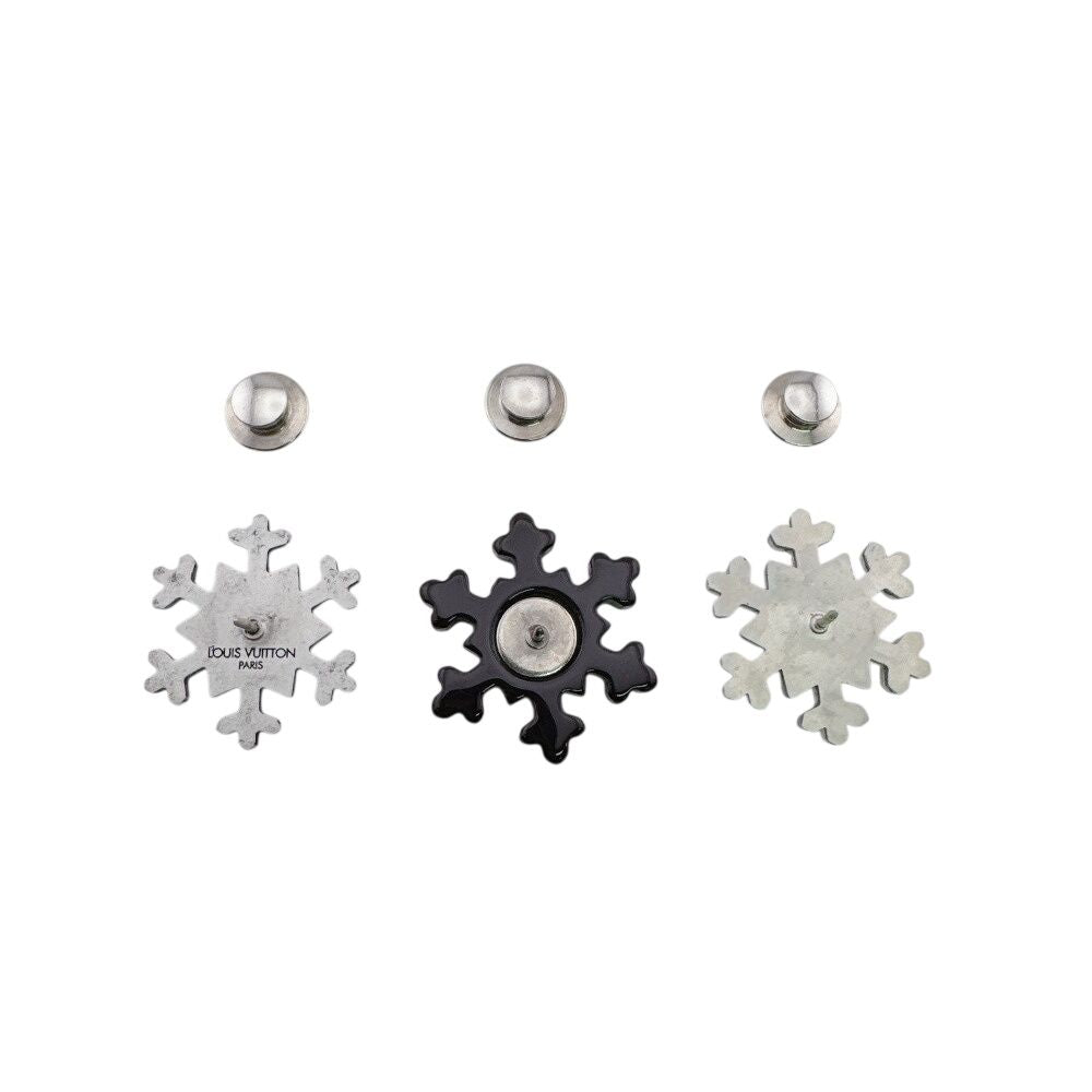 Louis Vuitton Push Pin 3 Piece Set Snowflake Kit Pins Etoile de Neige Brooch — view 6