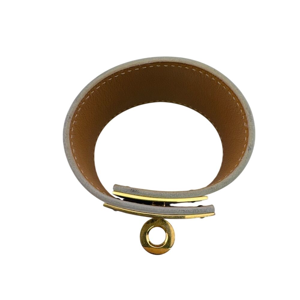 Hermes Bangle Studded Turnlock Wide Tall Bracelet — view 6