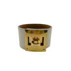 Hermes Bangle Studded Turnlock Wide Tall Bracelet — view 2